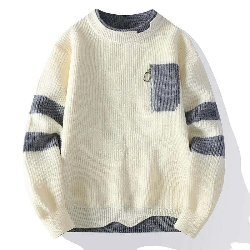 Nicolas™ | Tjock casual stickad tröja