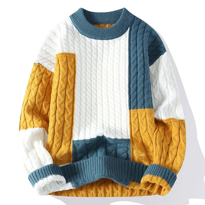 Xavier™ | Casual Color Block-tröja för män