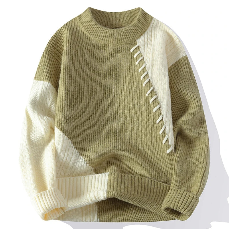 Hugo™ | Patchwork-tröja för män